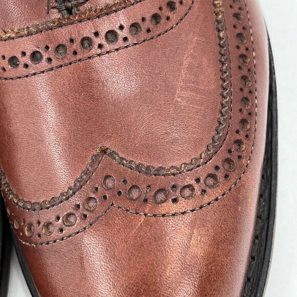 Wolverine Wickham 1000 Mile Wingtip Oxford Dress Shoes Brown Men Size‎ 8D - Picture 5 of 11